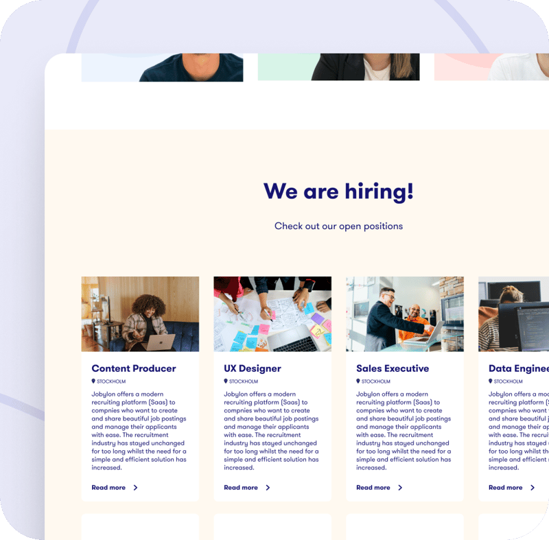 Career page hero