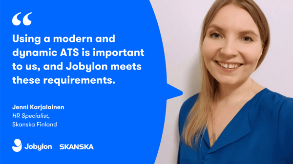 How Skanska Finland leverages Jobylon's hiring software for efficient talent acquisition